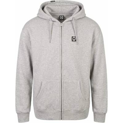 Vertical minilogo zipper ash