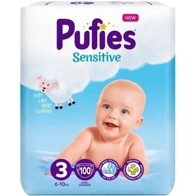 pufies Пелени Pufies Sensitive 3 Midi 100 бр