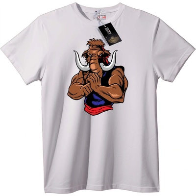 NOONEBRAND Тениска Мамутски Воин - 6XL, White