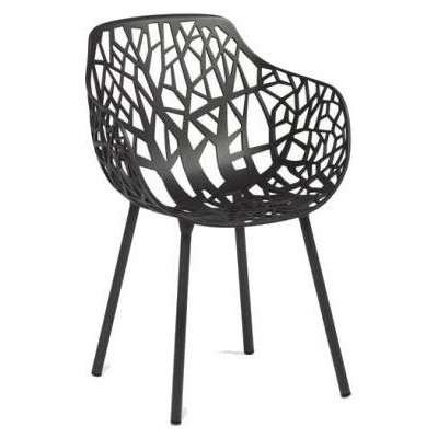 Fast Hliníkové jídelní křeslo Forest bílá