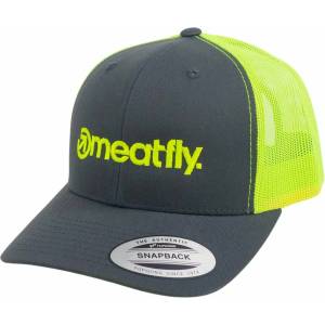 Meatfly шапка MF Logo Trucker Антрацит/Неоно зелена Meatfly | Siv | МЪЖЕ | ЕДИН РАЗМЕР