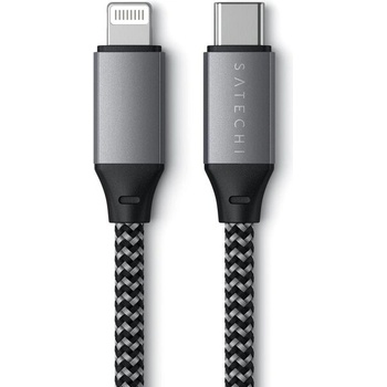 Satechi ST-TCL10M USB-C to Lightning, 25cm, šedý