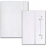 Barbara CARDBOARD FOLDER A4 250 G/M2 WITH ELASTIC BAND WHITE BARBARA