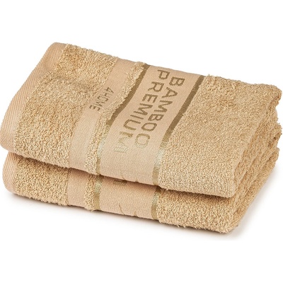 4Home Uterák Bamboo Premium béžová, 30 x 50 cm, sada 2 ks