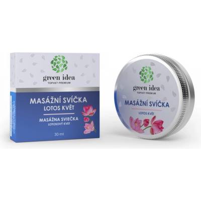 Green Idea, Masážní svíčka - Lotos květ 30 ml