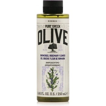 KORRES Душ гел с ободряващ екстракт от маслинови листа , Korres Pure Greek Olive Rosemary Flower Showergel 250 ml