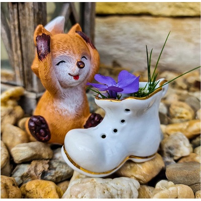 Reutter Porzelan - Porcelánová topánka 7 cm - mini kvetináč