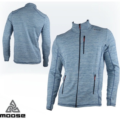 DOVRE MEN MERINO mikina na zip Moose modrá – Zbozi.Blesk.cz