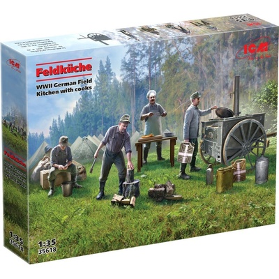 ICM Feldküche WWII German Field Kitchen with cooks 1:35