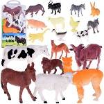 Jokomisiada Farm Animals Set Farm Horse Cow Dog Duck 27 pieces ZA5069
