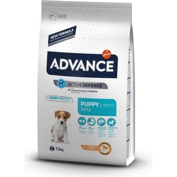 ADVANCE Mini Puppy Chicken&Rice гранули за кутрета от малки породи - 3кг