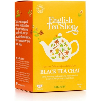 English Tea Shop Černý čaj Chai 20 sáčků