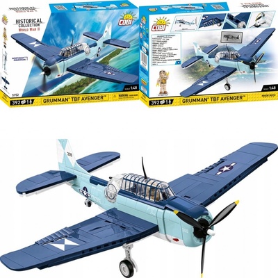 COBI 5752 World War II 1:48 Americký torpédový bombardér Grumman TBF AVENGER – Zboží Dáma