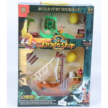 Детски комплект за игра с 2 пиратски кораба