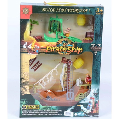 Детски комплект за игра с 2 пиратски кораба