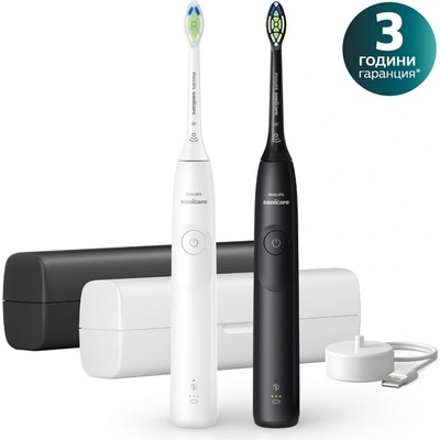 Philips Комплект електрически четки Philips Sonicare 5300 HX7109/01 Next-Generation кутия бял и черен (Series 5300)