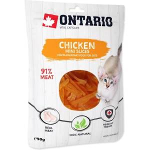 ONTARIO Лакомство Ontario пилешки мини парчета 50g (213-51302)