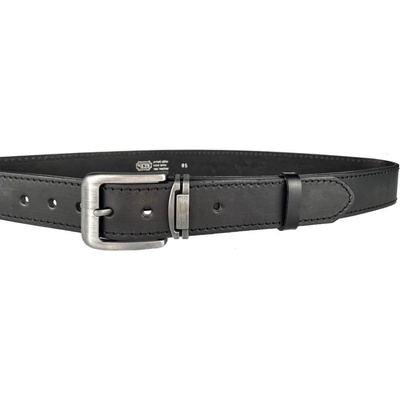 Penny Belts kožený opasek 507-1-60-černý