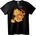 NOONEBRAND Тениска Garfield с Плюшена Мечка - XS, Black