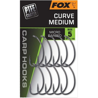 Fox International Fox Háčky Curve Shank Medium 10 ks Vel. 8