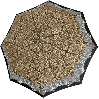 Doppler Fiber Magic Leopardo satin dámsky plne automatický dáždnik