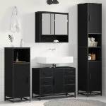 vidaXL Комплект мебели за баня 3 бр. Черния дъб 90 x 33 x 60 см (3402487)