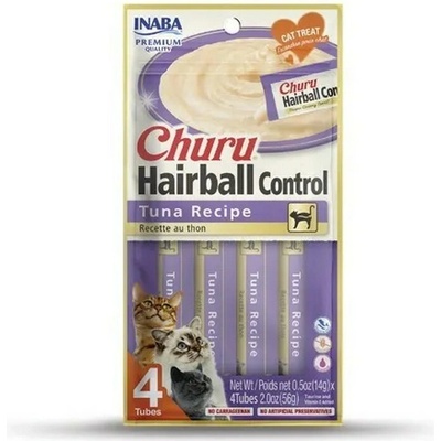 Pamlsok Inaba Churu Pyre cat hairball tuniak 4 x 14 g
