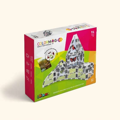 Colormag Magnetická stavebnica Clear 94 ks