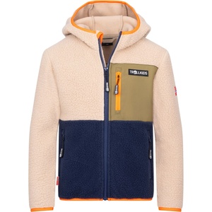 TROLLKIDS Детско поларено яке Trollkids Kid's Aurlandsfjord Jacket Fleece jacket - Cashew / Navy - размер 152 (EU) (703-3292-0919)