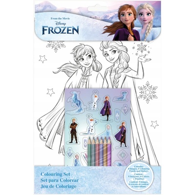 Popron.cz Set omalovánky samolepky Frozen