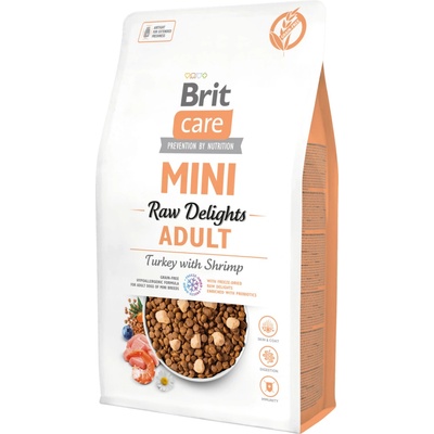 Brit Care Mini FD Raw Delights krůta s krevetami 2 kg