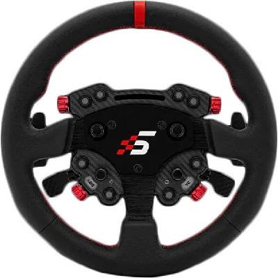 GT1 Round Steering Wheel with GT Pro Hub(K)| Shifter & Clutch Paddles, Leather, QR70 Included. S207 (GTPRO-R(K)(LEATHER))