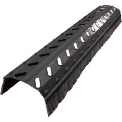 Gunnex Odvětrávací pás hřebene s kartáčem 180 x 70 x 1000 mm černý 1 ks