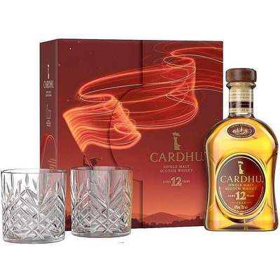 Cardhu 12 Y.O. se skleničkami 40% 0,7 l (kazeta)