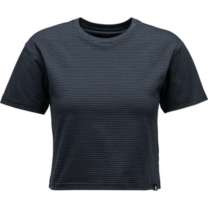 Black Diamond Дамска тениска Black Diamond Women's BD Stripe Crop S/S Tee T-shirt - Black / Carbon - размер XS (916-5303-0411)