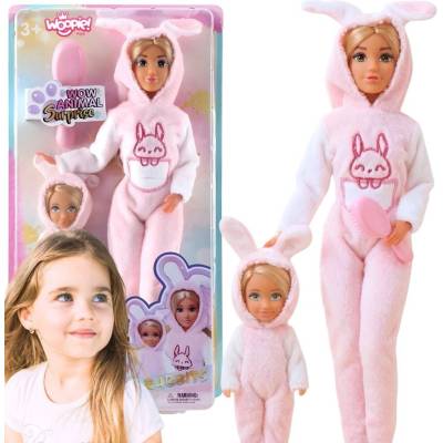 Woopie SÚPRAVA LILY RUŽOVÉ OVERALY ZAJACE 2ks