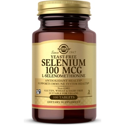 Solgar Selenium Yeast Free Selén bez kvasiniek 100 mcg 100 tabliet