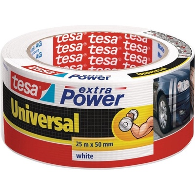 Tesa Extra Power Universal Opravná páska textilní silně lepící 25 m x 50 mm bílá