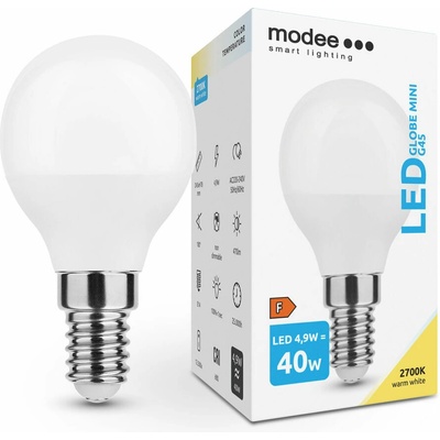 Modee Smart Lighting LED Globe Mini G45 4,9W E14 470 lm, teplá biela ML-G452700K4,9WE14