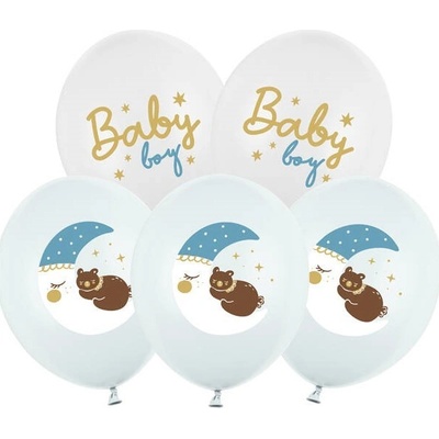 PartyDeco Balóniky latexové Baby Box, mix