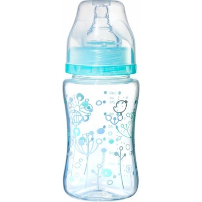 BabyOno antikoliková fľaštička so širokým hrdlom zelená 240 ml