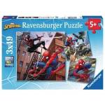 Ravensburger Puzzle 3x49 Spiderman in action