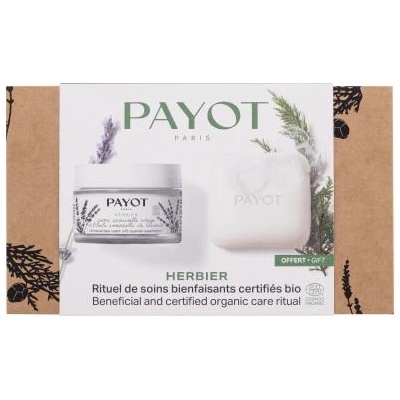 PAYOT Herbier Beneficial and Certified Organic Care Ritual подаръчен комплект: крем за лице Herbier Universal Face Cream 50 ml + твърд сапун Herbier Cleansing Face And Body Bar 85 g за жени