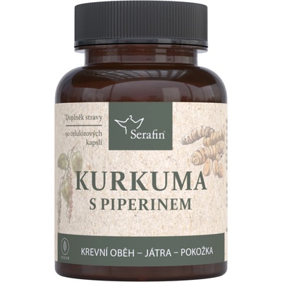 Serafin Kurkuma a piperin 90 kapslí