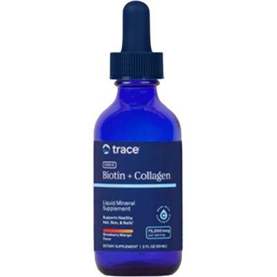 Trace Minerals Ionic Biotin + Collagen [59 мл] Ягода и манго