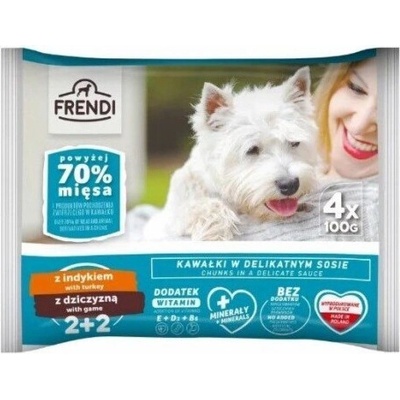 Frendi Turkey and game pieces in a delicate sauce 4 x 100 g