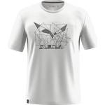 Salewa Мъжка спортна тениска Salewa Eagle Geometric T-Shirt Sport shirt - Optical White - размер 52 (EU) (216-6027-0214)