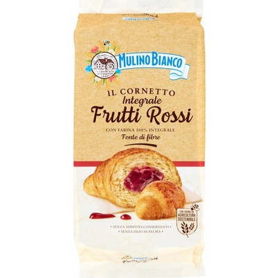 Mulino bianco celozrnné croissanty s krémom z bobuľového ovocia 6 x 50 g
