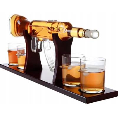 Sada na whisky SUPERO karafa 850 ml se 4 sklenicemi