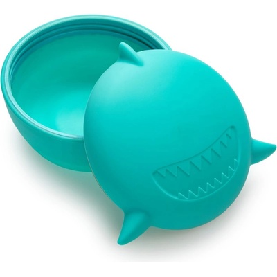 Melii Silicone Bowl with Lid кутия за закуска Shark 350ml